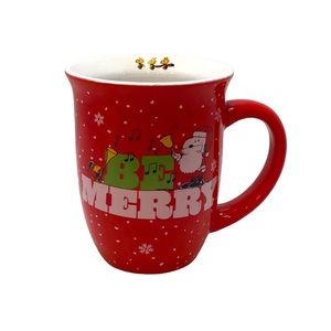 🍄 The Peanuts “Be Merry” Christmas Mug